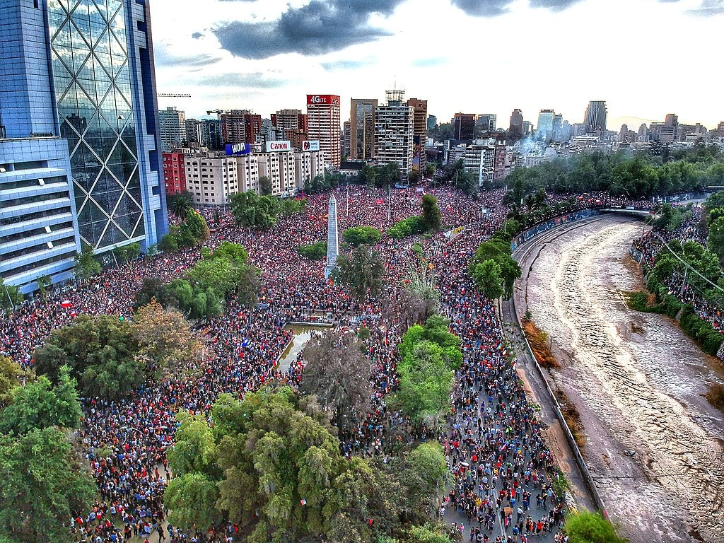 Manifestazione in Cile