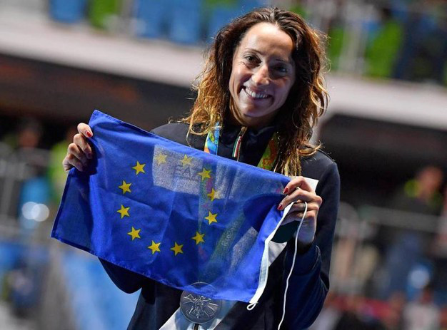 Elisa Di Francisca sul podio a Rio