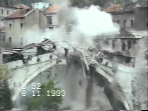 Mostar, l'abbattimento del Vecchio