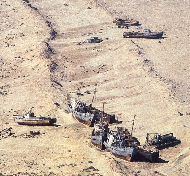 Quello che un tempo era il Mare d'Aral