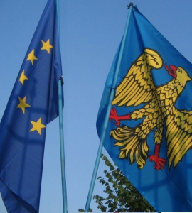 Bandiere del Friuli e dell'Europa