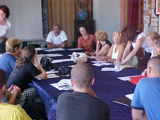 Prijedor, Bosnia Erzegovina. Un momento del percorso di elaborazione del conflitto con il prof. Marcello Flores