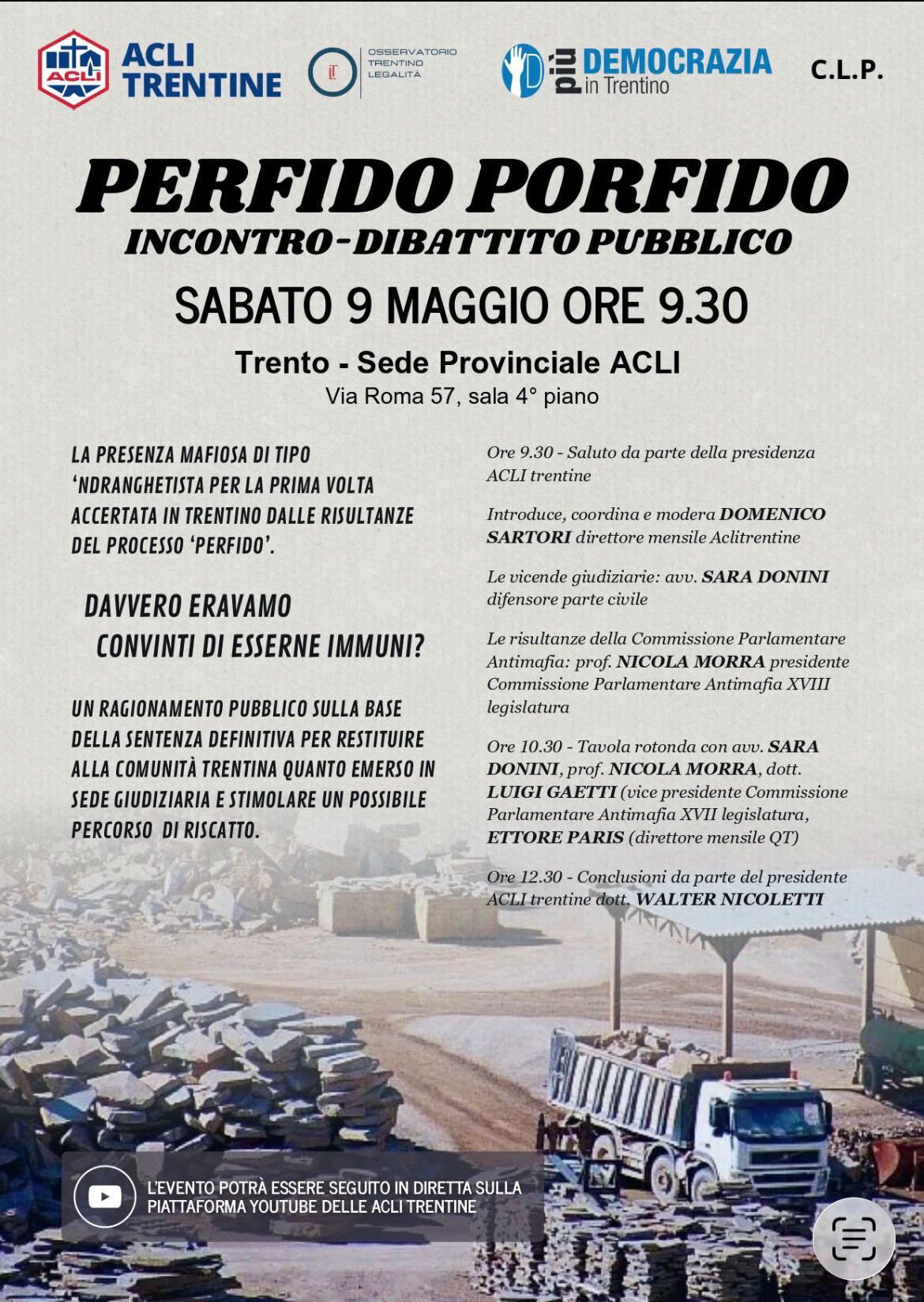 La locandina dell'evento