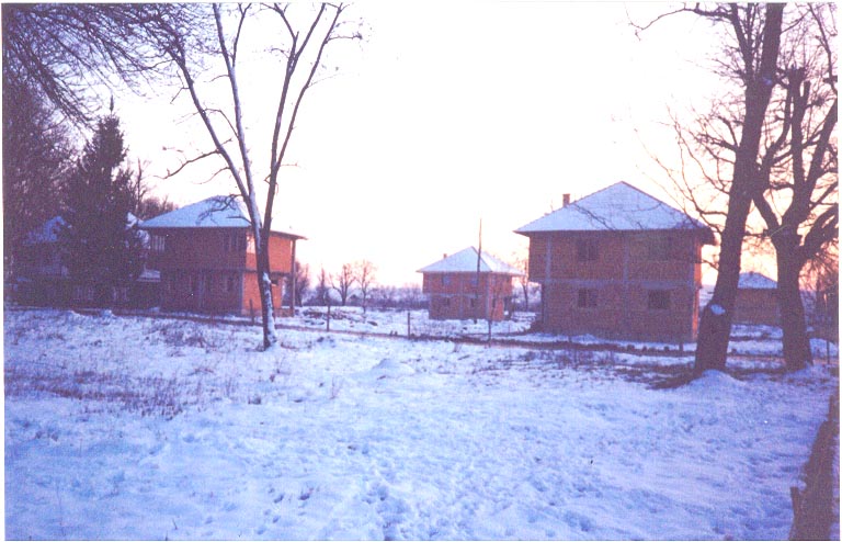 La ricostruzione della stari grad, la città vecchia, nel gennaio 2001